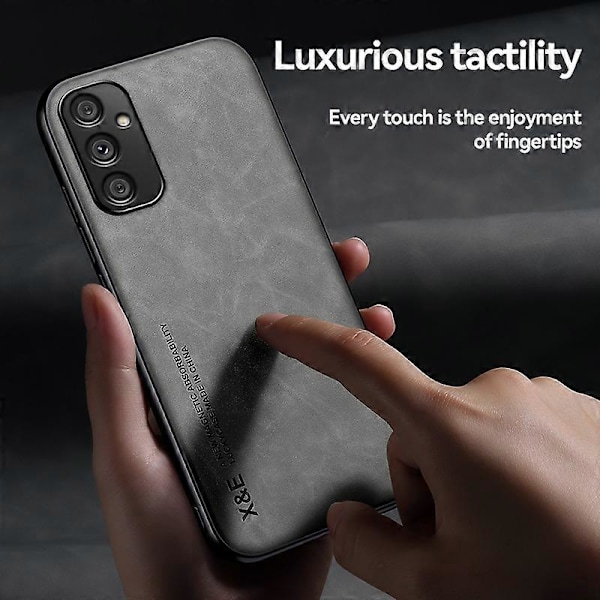 X&E Mobilskal för Samsung Galaxy A34 5G, Skin-touch PU Läderbelagd TPU+PC Telefonfodral Multicolor Style C