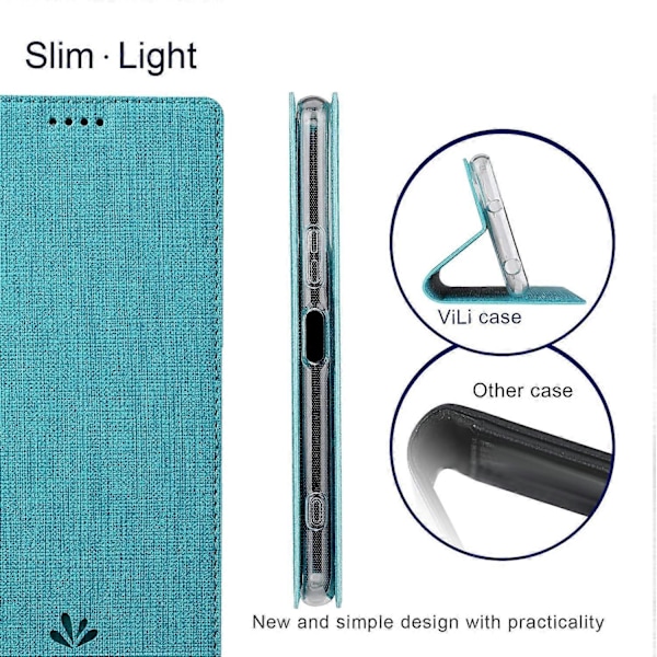 VILI DMX -sarja Sony Xperia 5 V -puhelinkuorelle PU-nahkainen jalustalla ja korttipaikalla Multicolor Style C