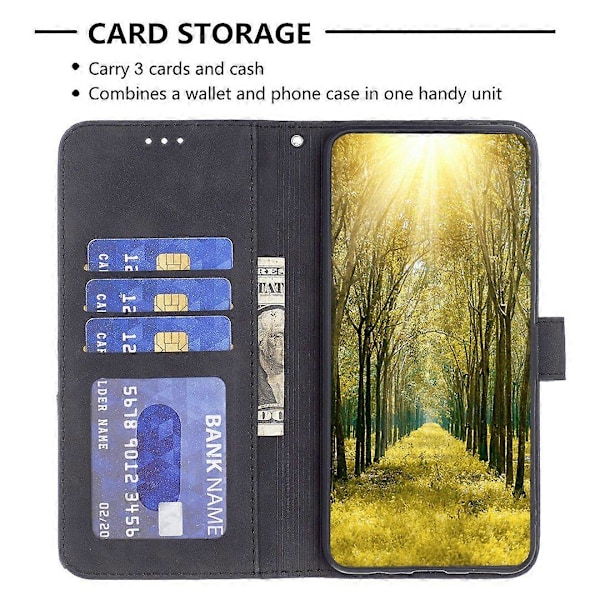 BINFEN COLOR BF05 Samsung Galaxy A05 4G -puhelinkotelo PU-nahkalompakolla Multicolor Style A
