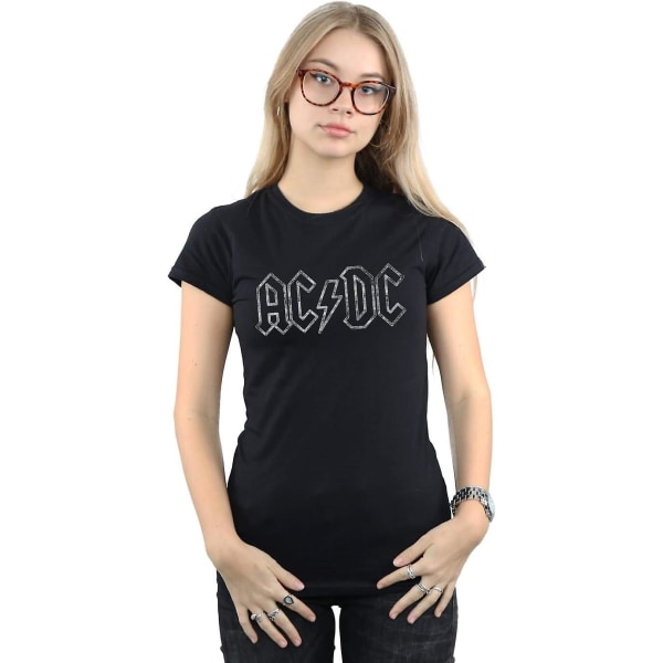 AC/DC Dame Jagged Logo T-skjorte Voksen S-3XL Txu132 Black XL