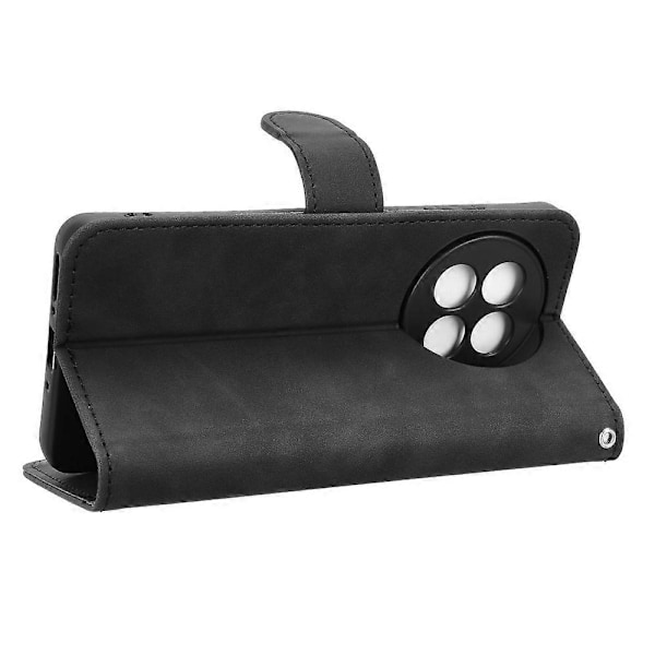 Læder Etui til OnePlus 13R 5G/Ace 5 Pro 5G Hudfølelse Anti Drop Wallet Flip Telefon Cover Multicolor Black