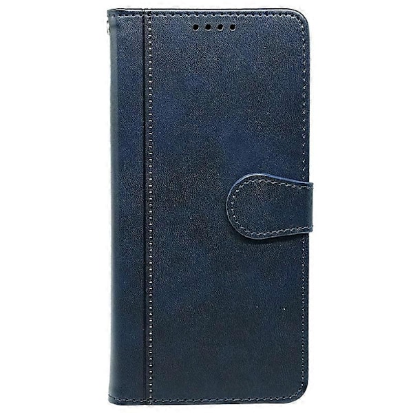 OnePlus Ace 5 5G / Ace 5 Pro 5G -kotelo, vasikannahkakuvioinen nahkainen jalustallinen kirjatyylinen puhelinkotelo - musta Multicolor Blue