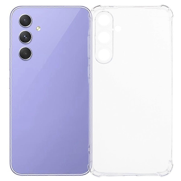 Transparent skal för Samsung Galaxy A55 5G, flexibelt TPU-skydd