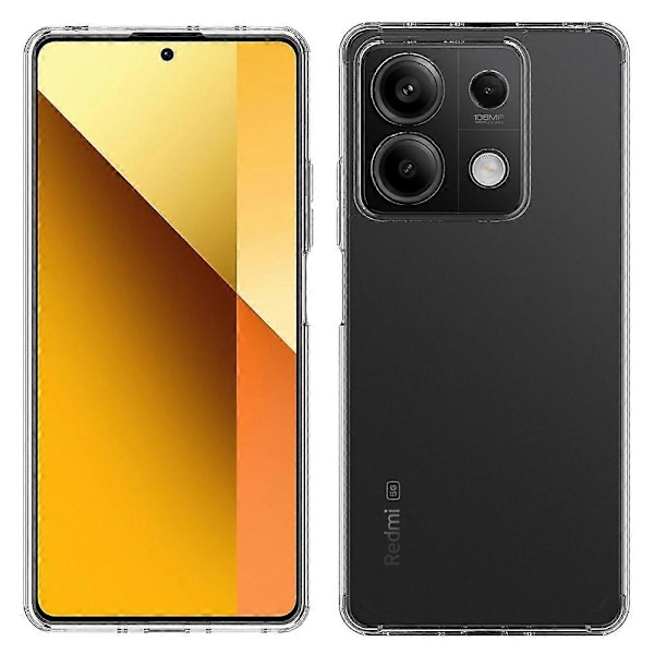 Skal för Xiaomi Redmi Note 13 5G Transparent TPU+Akryl Hybrid Mobilskal