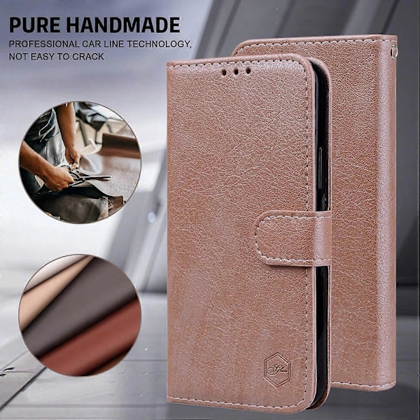 Til Samsung Galaxy A34 5G Fuld Beskyttelse Ensfarvet PU Læder Wallet Case Mobiltelefon Stand Cover Multicolor Style D