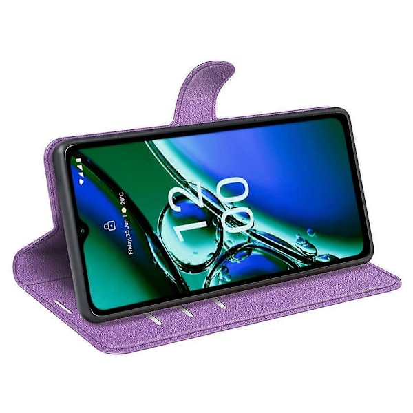 Til Nokia G42 Litchi Tekstur Telefon Stand Cover PU Læderpung Anti-ridse Etui Multicolor Style H