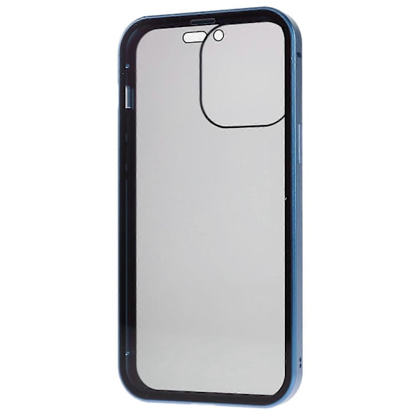 iPhone 16 Pro -puhelimelle tarkoitettu Anti-Spy -kotelo, magneettinen metallikehys + kaksipuolinen karkaistu lasinen puhelinkuori - Vihreä Multicolor Red
