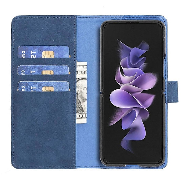 BINFEN COLOR BF05 Etui til Samsung Galaxy Z Fold6 5G PU Læder Geometrisk Telefon Cover Multicolor Style E