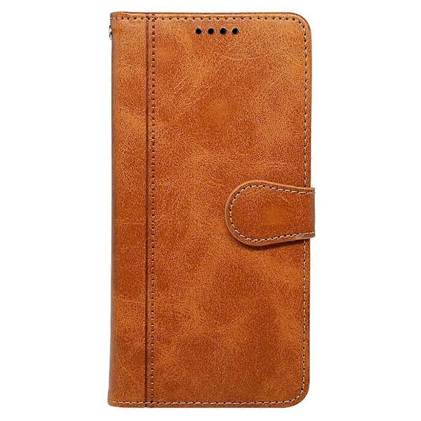 Kalveskinds tekstur læder etui med stativ i bogstil til iPhone 16 Pro Max Multicolor Style C