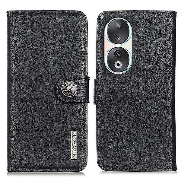 KHAZNEH Honor 90 PU-nahkakotelo, naarmuuntumaton lehmännahkajäljitelmä, jalustalla ja lompakolla Multicolor Style A