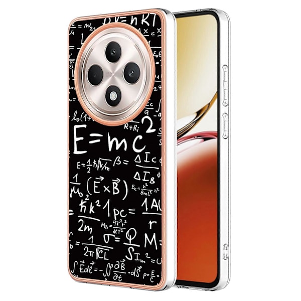 Til Oppo Reno12 F 4G/Oppo Reno12 F 5G Etui IMD-D Mønsterprint 2.0mm TPU Telefon Bagcover Multicolor Style D