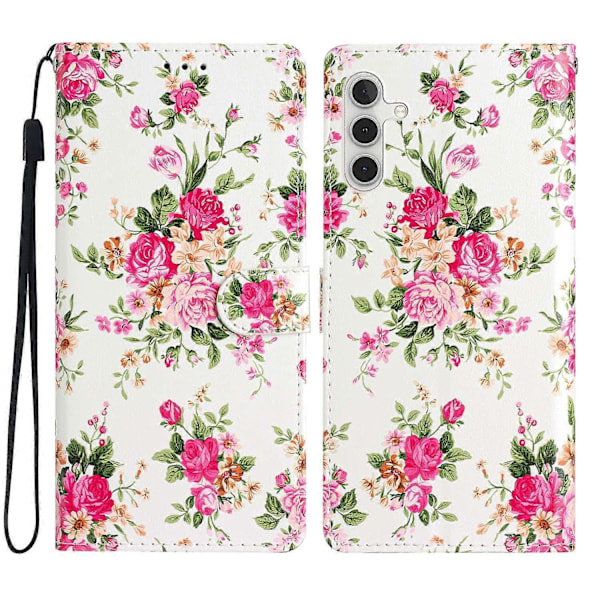 Plånboksfodral för Samsung Galaxy A15 5G PU Läder Mönstertryck Telefonskal Multicolor Style G