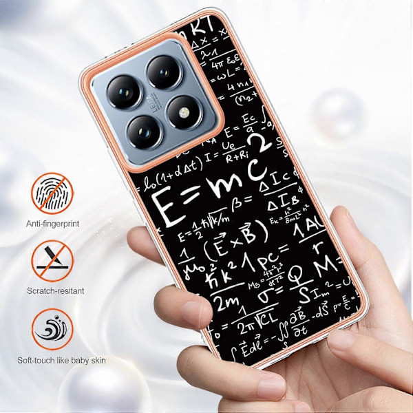 Til Xiaomi 14T Etui IMD-D Mønstertryk 2.0mm TPU Telefon Bagcover Multicolor Style D