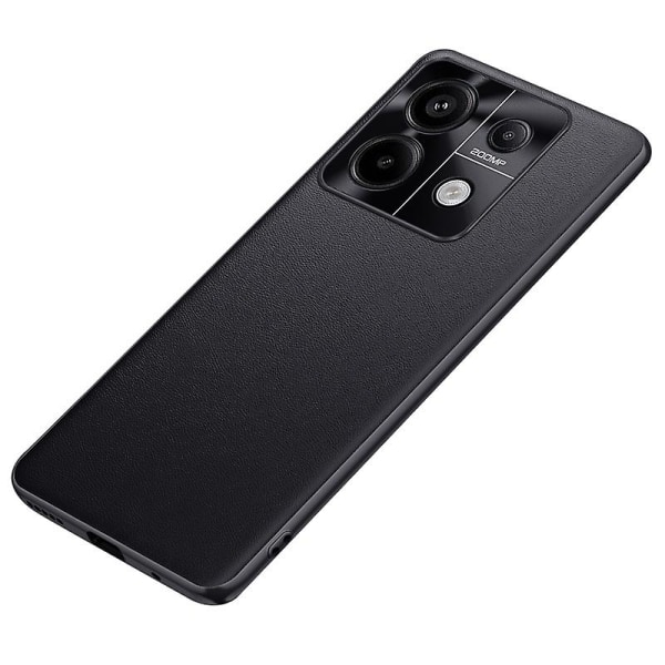 För Xiaomi Redmi Note 13 Pro 5g Case Pu Läder+tpu+pc anti-scratch Smart Phone Cover Black