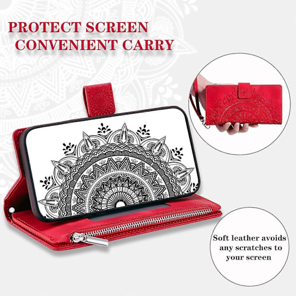Til Samsung Galaxy A05s 4G Etui Telefon Cover Wallet PU Læder Stand Shell med Rem Multicolor Style D