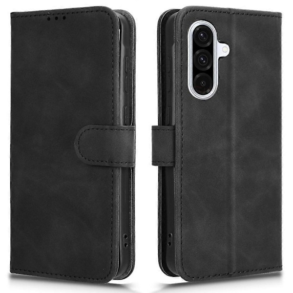 Læderetui til Samsung Galaxy A56 5G, hudvenligt, anti-drop, pung flip telefoncover Multicolor Style A