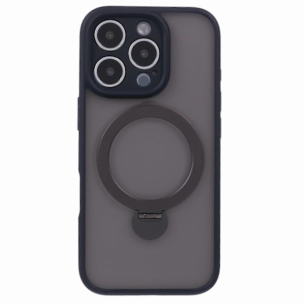 iPhone 16 Pro -kotelo, yhteensopiva MagSafe-yhteensopivan mattapintaisen TPU+PC-pyörivän jalustan kanssa Multicolor Style B