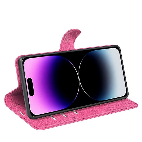 IPhone 15 Pro iskunkestävä lompakkokotelo PU-nahkainen jalustallinen puhelinkotelo Multicolor Style G
