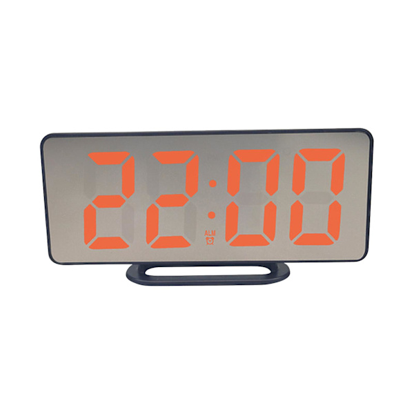 Ny Creative Mobiltelefon Laddningsspegel Elektronisk Sleepy Alarm Clock Led Display Hotellklocka E