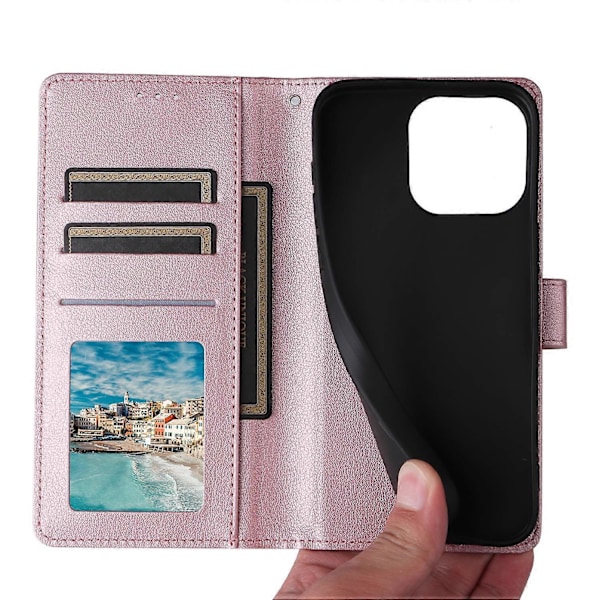 Til vivo Y28 4G Etui Wallet Stand View PU Læder Telefon Cover Multicolor Style B