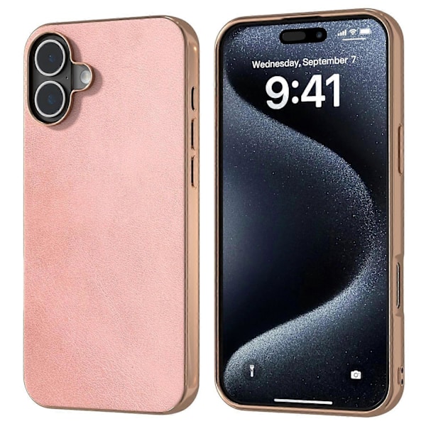 iPhone 16 Plus -kotelo, galvanointi, puhelinkuori, lehmännahkakuvio, PU+TPU-suojakotelo Multicolor Style B