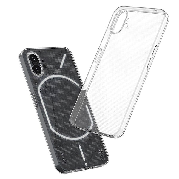 För Nothing phone (1) 5G TPU Telefon Baksida Skal Anti-repa Transparent Mobilskal
