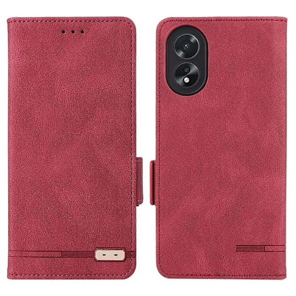 För Oppo A38 4G/A18 4G Fodral Dammtätt PU Läder Ställ Mobiltelefon Skydd Plånbok Multicolor Style D