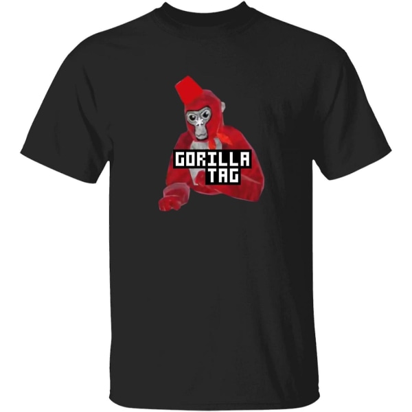 Gorilla Tag Merch Gorilla Tag Red Monkey Snowflake By Polkart Klassisk T-shirt Svart Black S