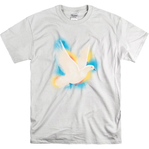 Valkoinen Kyyhkynen Rauhan Kuvittaja Miesten Naisten Unisex Toppi T-paita - aikuinen, 3xl White M