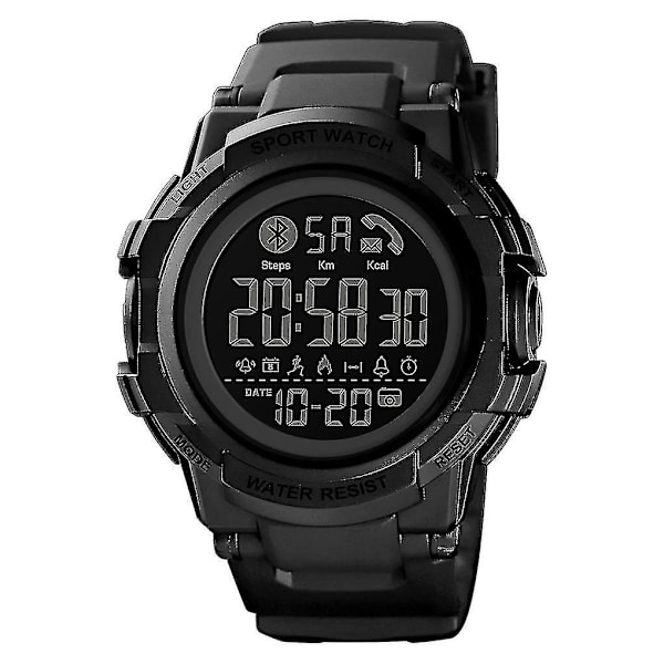 Skmei 1501 Stegräknare Bluetooth Electronic Watch Svart