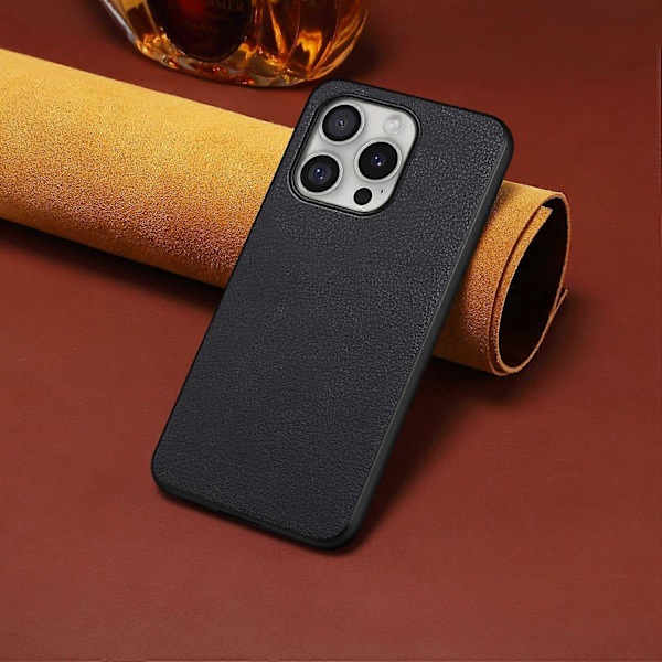 iPhone 16 Pro -kotelo, nahkapäällysteinen PC+TPU naarmuuntumaton puhelinkuori Multicolor Style C