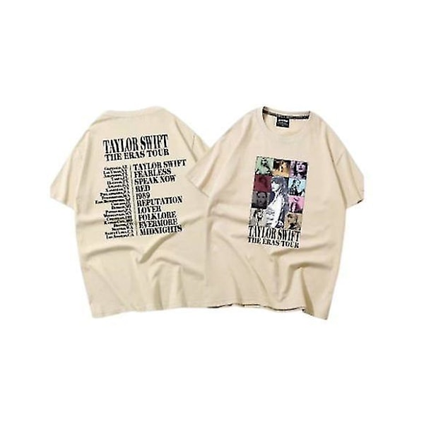 Taylor Swift The Eras Tour T-shirt-tröja, Taylor World Tour-tröja, unisex tröja, aprikos 3 XL