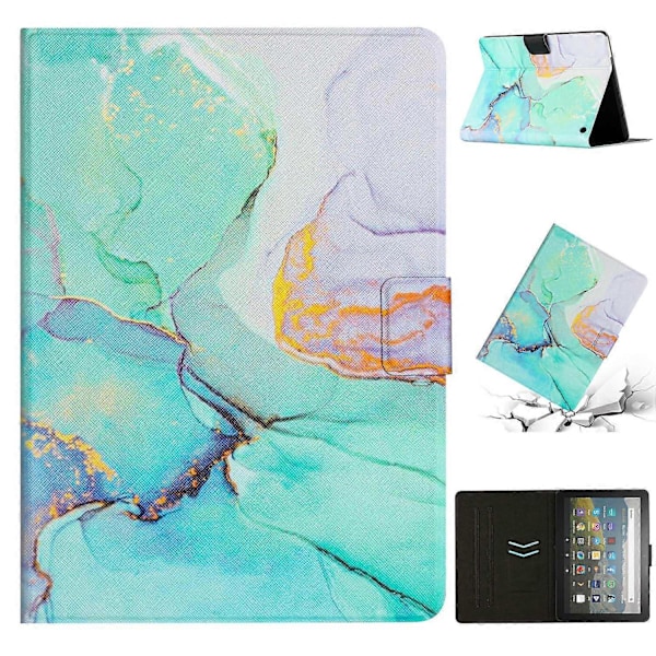 Fire Max 11 -älytabletin kotelo PU-nahkainen jalustakansi korttipaikalla Multicolor Style I
