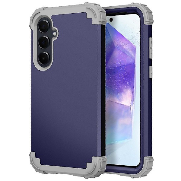 L-Style Skal för Samsung Galaxy A55 5G Anti-Scratch PC+TPU Telefonfodral Multicolor Style A