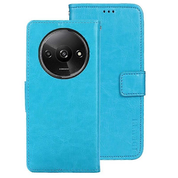 IDEWEI Lompakkokotelo Xiaomi Redmi A3 4G/Poco C61 4G:lle, Nahkainen Jalustallinen Puhelinkotelo Multicolor Style D