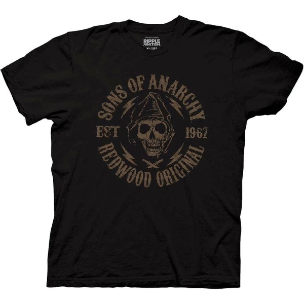 Sons Of Anarchy Skull Crest TV-serie Vuxen T-shirt-vuxen, 3xl Black M