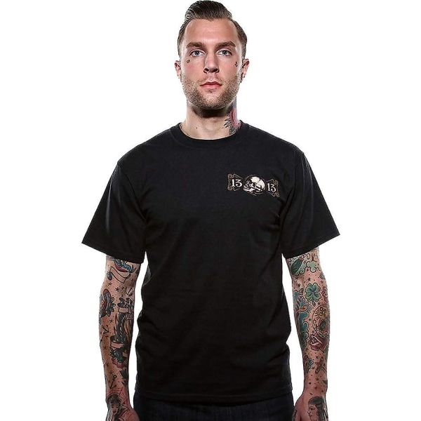 Lucky 13 Herrkläder Aldrig dör T-shirt Svart XXL