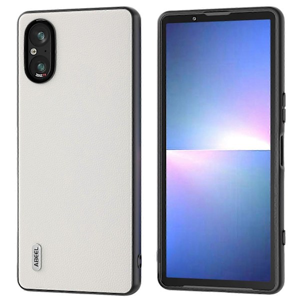 Til Sony Xperia 5 V Etui Ægte Ko Læder Belagt PC+TPU Telefon Cover Multicolor Style B