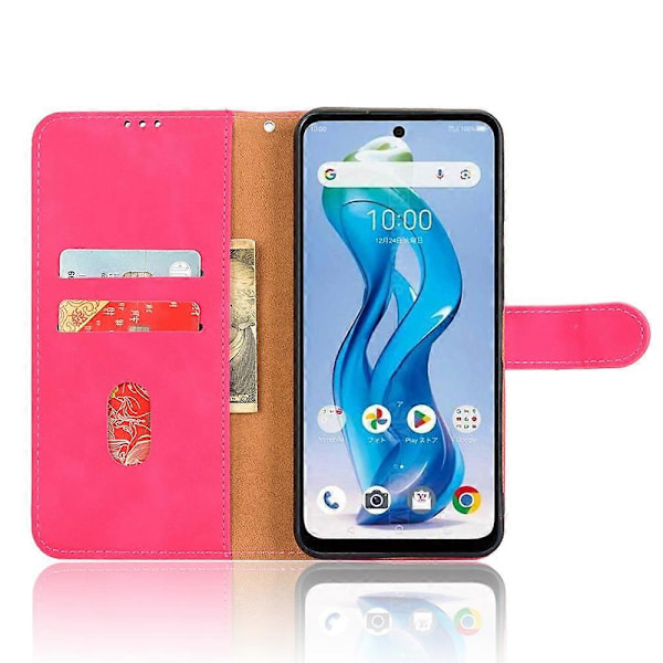 Læderetui til ZTE nubia S 5G A403ZT, hudfølelse, anti-drop, pung, flip-telefoncover Multicolor Rose