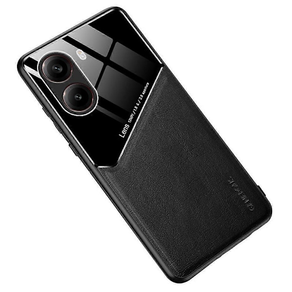Xiaomi Redmi Turbo 4 5G -kotelo, nahkapäällysteinen PC+TPU-puhelimen takakuori Multicolor Black