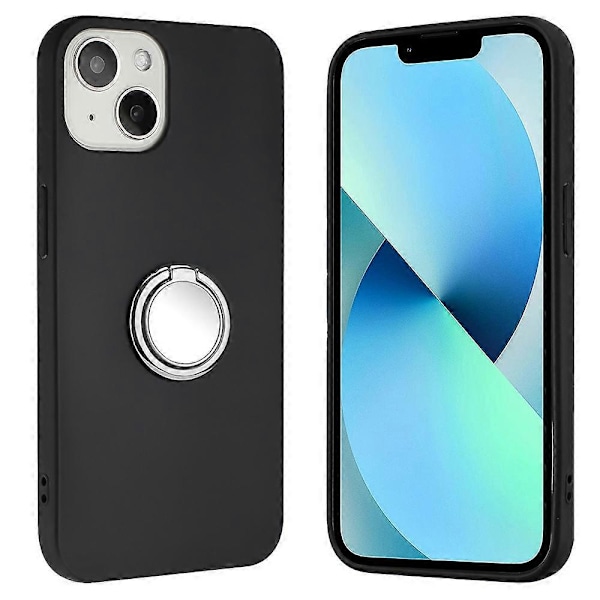 Skyddsskal för iPhone 15 Smartphone med Spegelliknande Ringstativ, Matt TPU-fodral Multicolor Style A