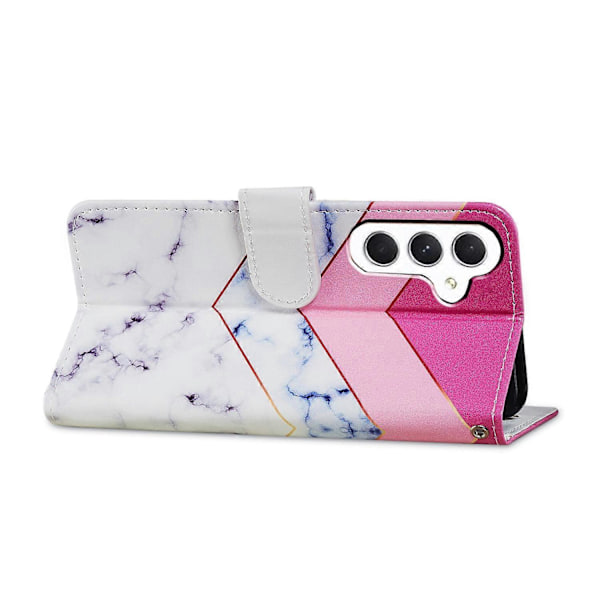 Plånboksfodral för Samsung Galaxy A15 5G PU Läder Mönstertryck Telefonskal Multicolor Style L
