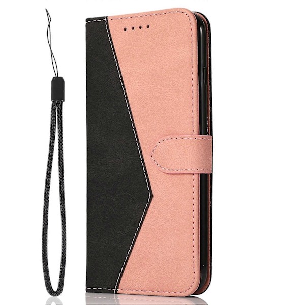 För Samsung A56 5G Tvåfärgat Läder Plånboksfodral Skyddande Flip Ställ Multicolor Style D