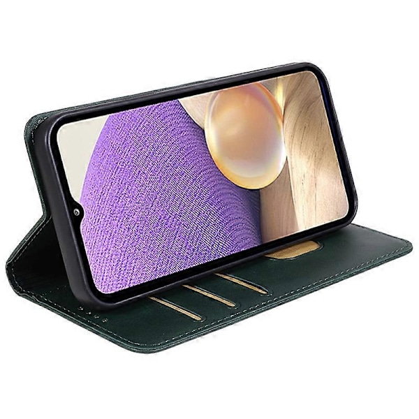 För Samsung Galaxy S22 5G Magnetisk Plånboksfodral Kalvtextur PU Läder Skal Multicolor Style E