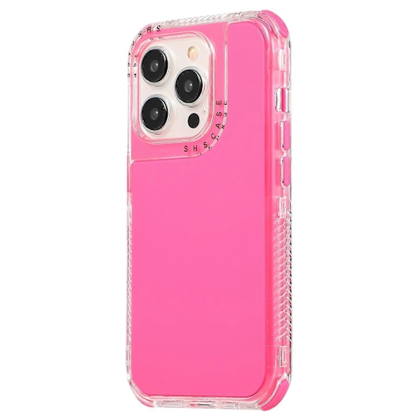 iPhone 16 Pro -kuori 3-in-1 pudotuksenkestävä PC+TPU puhelinkuori - Vihreä Multicolor Rose