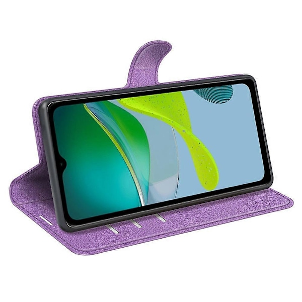 Puhelinpidikekotelo Motorola Moto E13 4G:lle, lompakkotoiminnolla varustettu nahkakuorikotelo Multicolor Style H