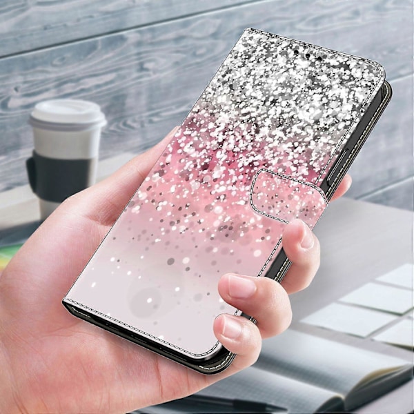 För Xiaomi Redmi Note 12 4G Skal Stöttåligt Mobilskal Läder Flip Plånboksfodral Multicolor Style D