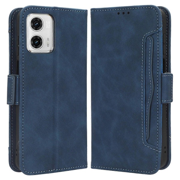 Motorola Moto G73 5G Monipaikkainen Korttipaikka PU Nahka Jalustakansi Puhelinlompakkokotelo Multicolor Style D