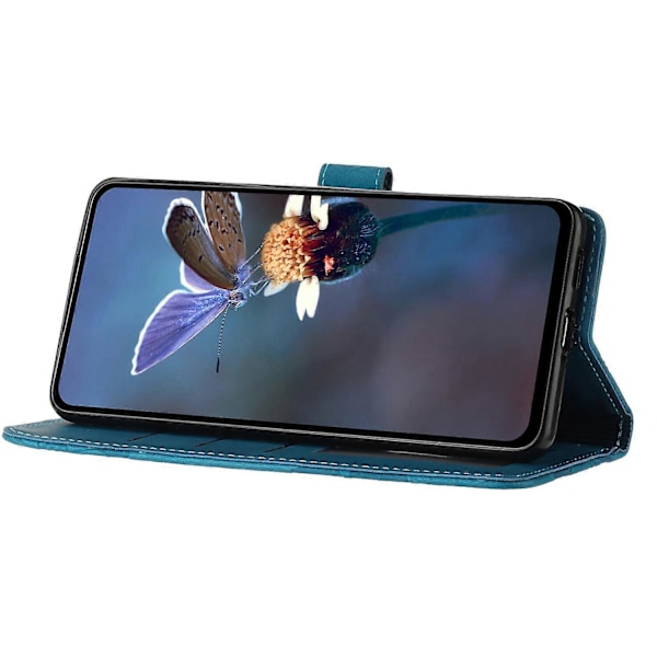 Blomsterpræget PU læder standpung cover til iPhone 11 mobiltelefon etui Multicolor Style A