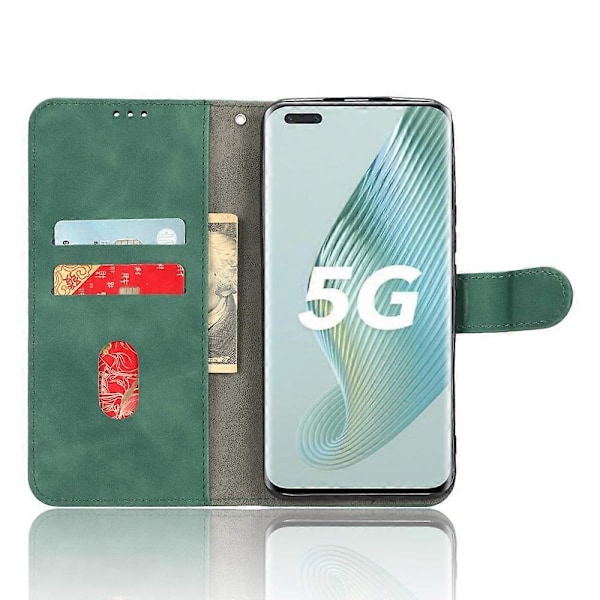 Flip læder telefoncover med stativ og pung til Honor Magic5 Pro - Hudvenligt mobilcover Multicolor Style C